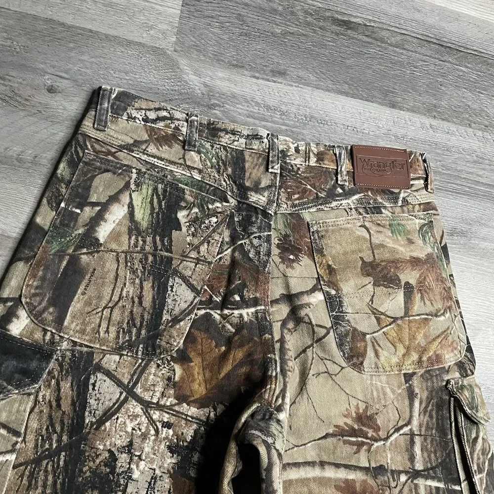 Wrangler Pro Gear Realtree AP Camo Cargo Jeans Hunting Pants PG090AP Men's 34x30
